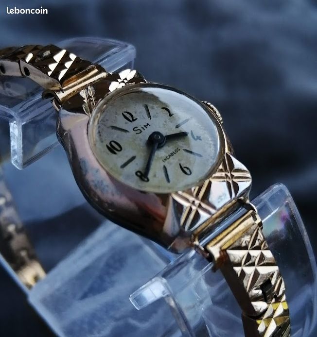 Montre Vintage Femme ERMEX - Mécanique Manuelle, 17 Rubis - Non Fonctionnelle