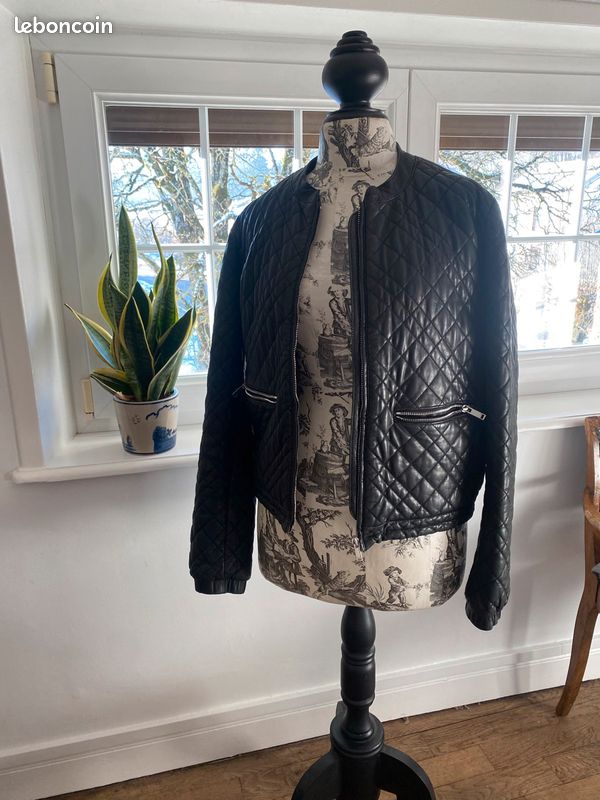 Blouson cuir Ikks (image 1)