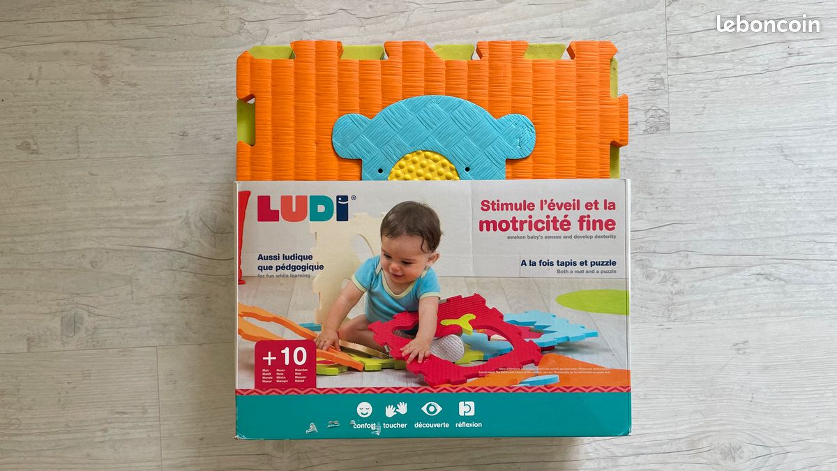 Puzzle Géant Tapis Dalles Animaux LUDI (image 3)