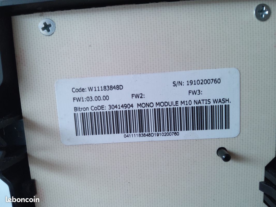 Panneau De Commande Avec Carte électronique Pour Lave-linge Hotpoint WMF823