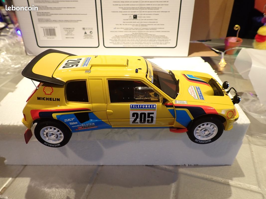 1/18 peugeot 205 T16 grand raid dakar 1987 - otto (image 1)