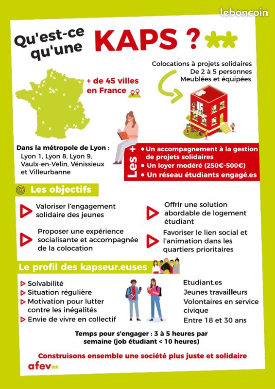 Coloc' engagée 3 garçons à Villeurbanne Tonkin (image 11)