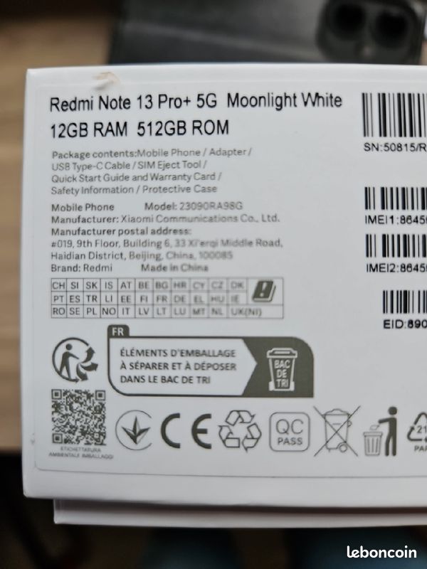 Xiaomi redmi 13 pro plus 5g blanc (image 4)