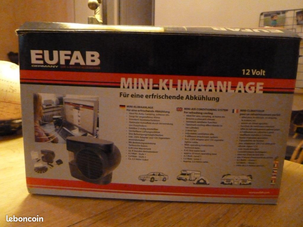 Eufab - Mini Climatiseur 12V-220V