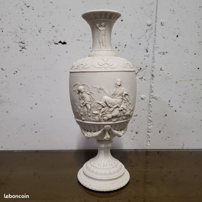 Vase biscuit 19ème Napoléon III (image 1)