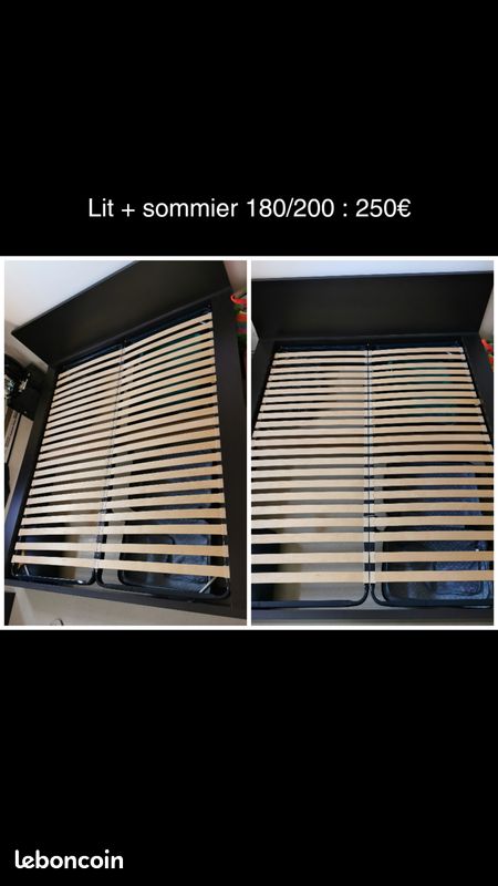 Lit + sommier (image 1)