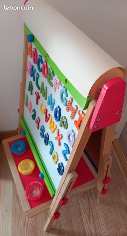 Tableau magnétique veleda + ardoise ajustable en bois (image 4)