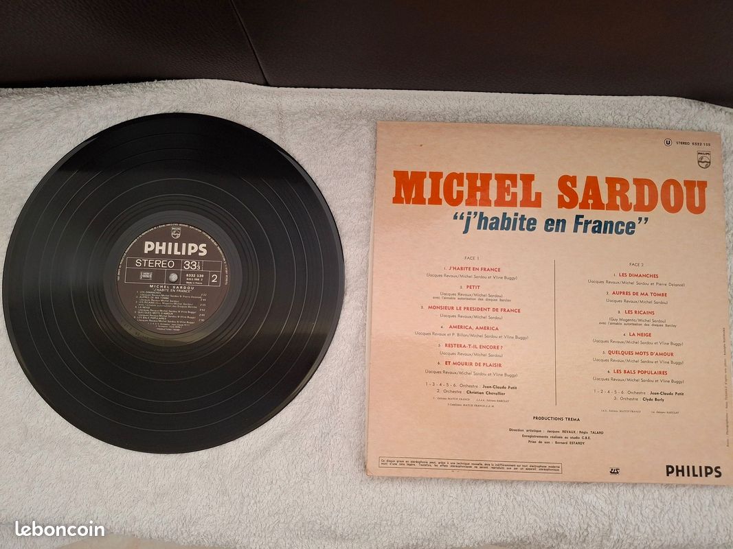 Vynil 33tr Michel Sardou (image 2)