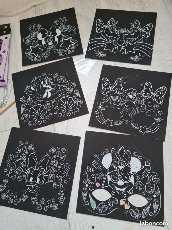 Masques à gratter Disneyvet Licornes comme Neuf (image 4)