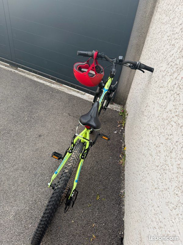 VTT ROCKRIDER ST 500 24 POUCES Jaune Fluo (image 4)