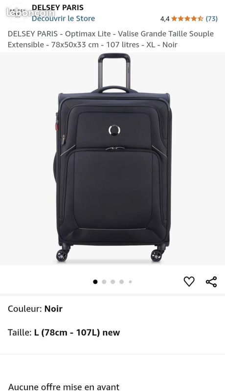 Valise souple extensible DELSEY PARIS (image 1)