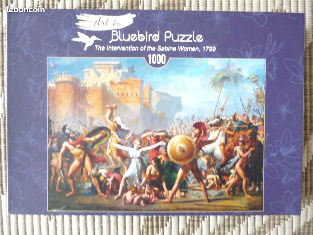 Puzzle 1000 Pezzi Enjoy 'The Intervention Of The Sabine Women', 68x48 Cm, Pezzi Spessi E Unici, Finitura Opaca. Stimola La Mente E Riduce Lo Stress. - 2
