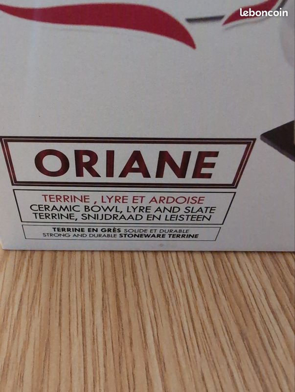 Terrine lyre avec ardoise neuf (image 2)
