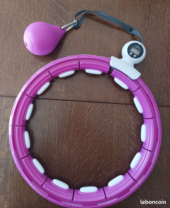Cerceau Hula Hoop Rose et argent