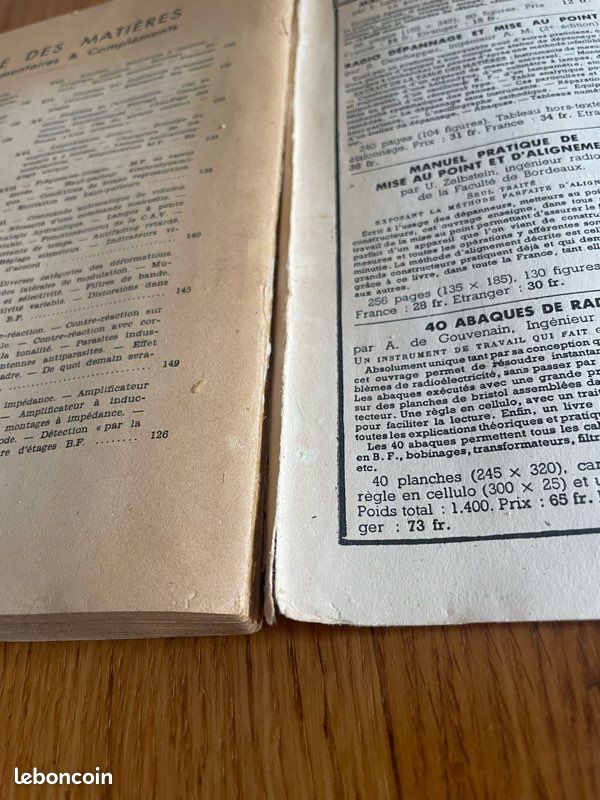 Lot de 4 livres radio TSF 1930 - 1940 (image 9)