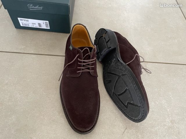 Chaussure Derbies Homme PARABOOT FRENAY velours congo - Semelle Gomme (image 6)