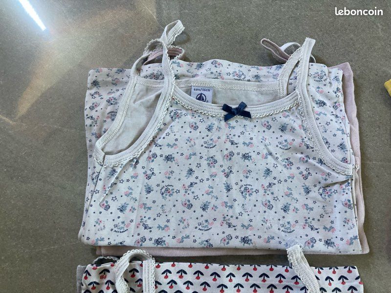 Petit Bateau - Lot De 2 Chemises à Bretelles Fille | Coton Bio | Col Bateau