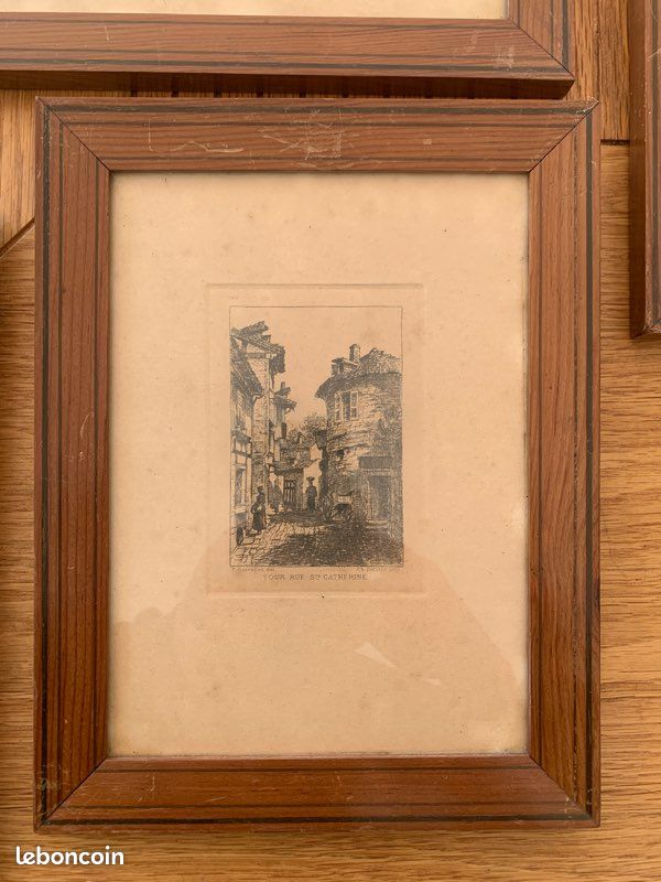 Lot 4 cadres anciens Pays Basque / Bayonne (image 3)
