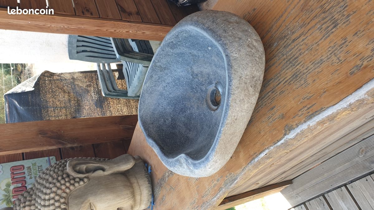 Vasque en pierre véritable (image 1)