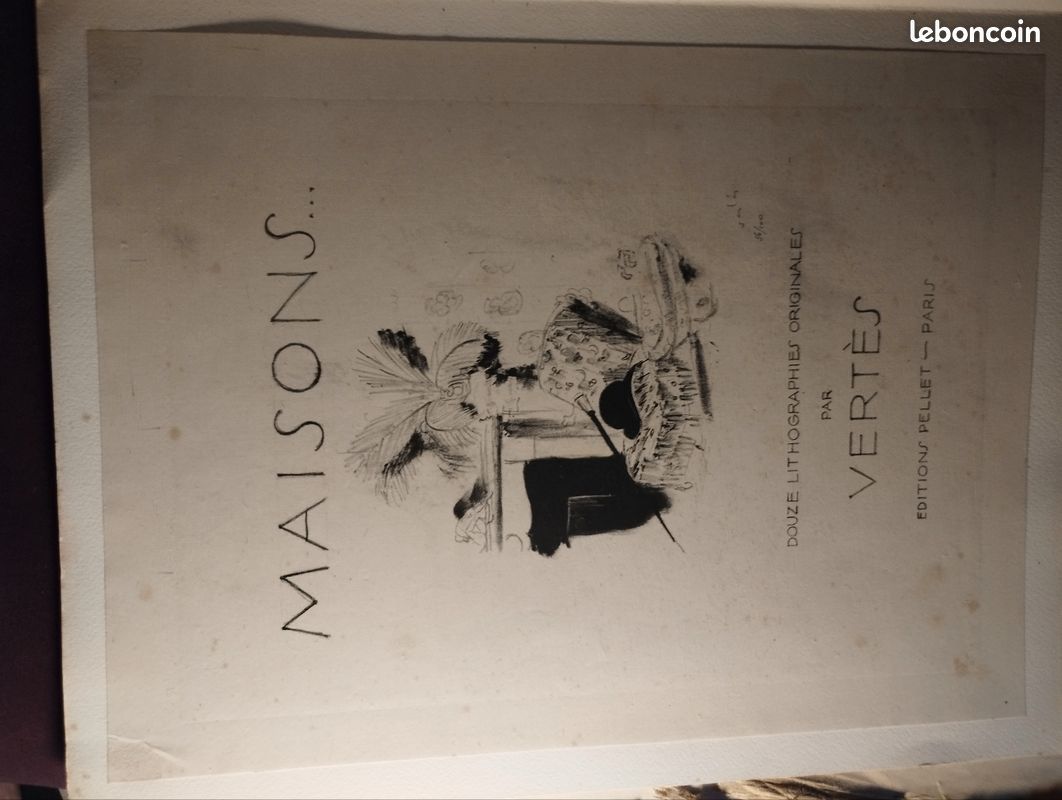 Lithographie originale Vertes Maisons (closes) (image 11)