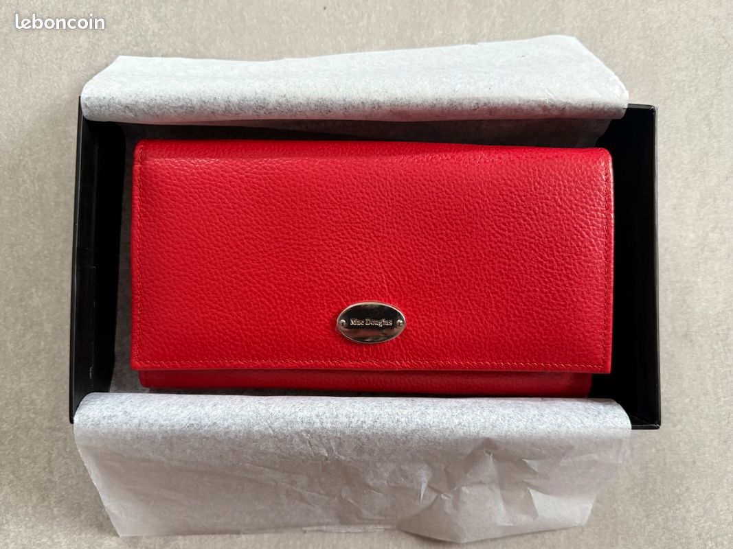 Mac Douglas Porte-Feuille Compagnon Gondole Buni Rouge Fraise (24