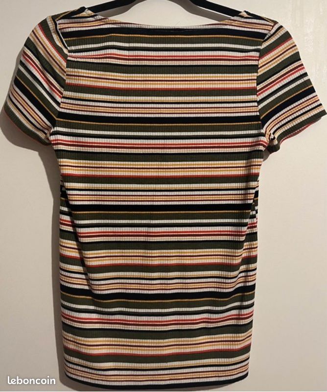 Top Springfield à rayures multicolores (image 2)