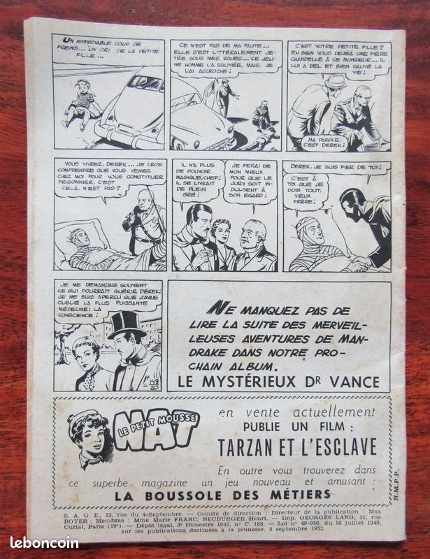 Mandrake n°149 de septembre 1952 TBE (image 3)