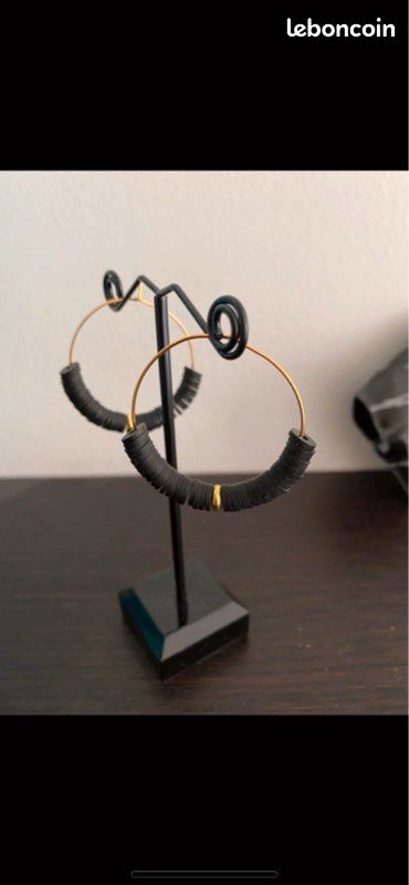 Boucles d oreilles perles heishi (image 2)