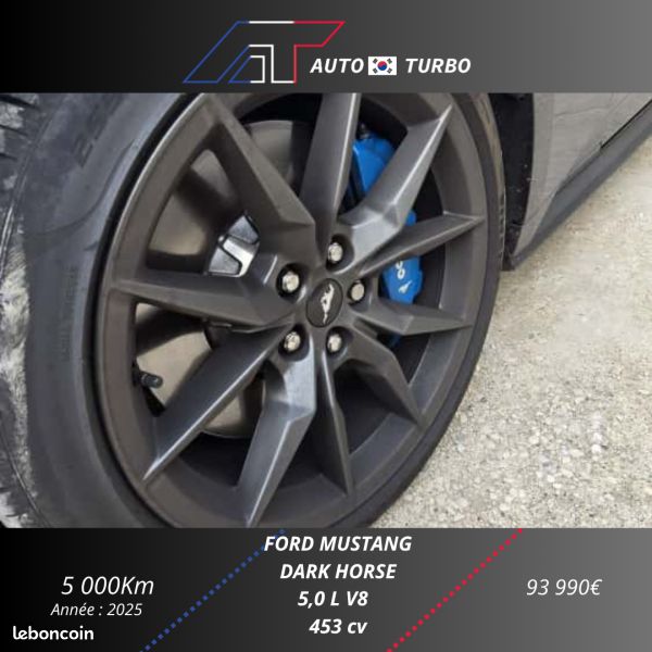 Ford MUSTANG FASTBACK 5.0 V8 453CH DARK HORSE / PAS DE MALUS / CERAMIQUE COMPLETE / PPF / EXTENSION (image 14)