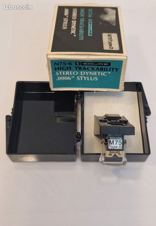 Porte cellule + cellule shure m75 mb needle/stylus (sans p à Chauray