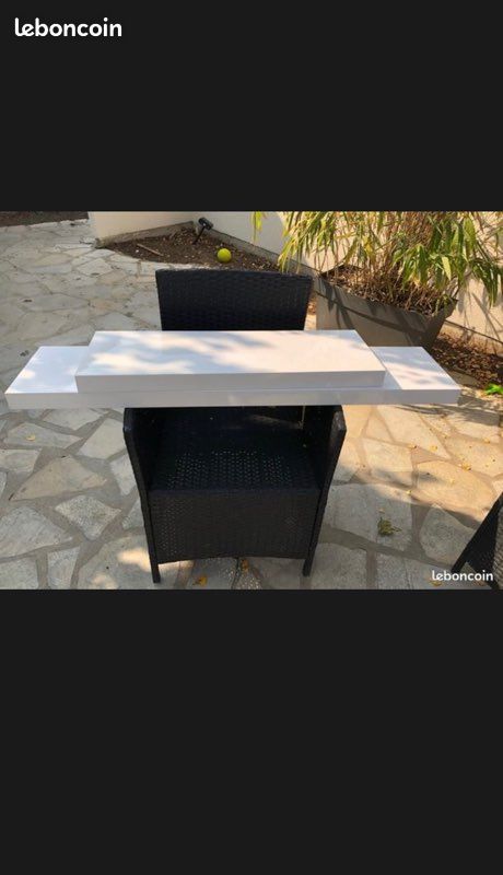 Lot de 2 étagères laquées blanches (image 1)