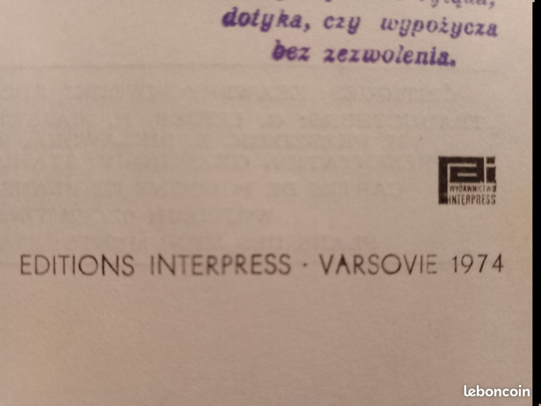 Anciens livres Pologne 1967/1974 (image 9)