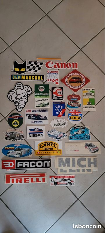 Lot de diverses autocollants automobiles, rallye et autres (image 1)