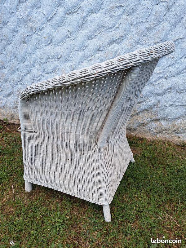 Fauteuil en osier (image 3)