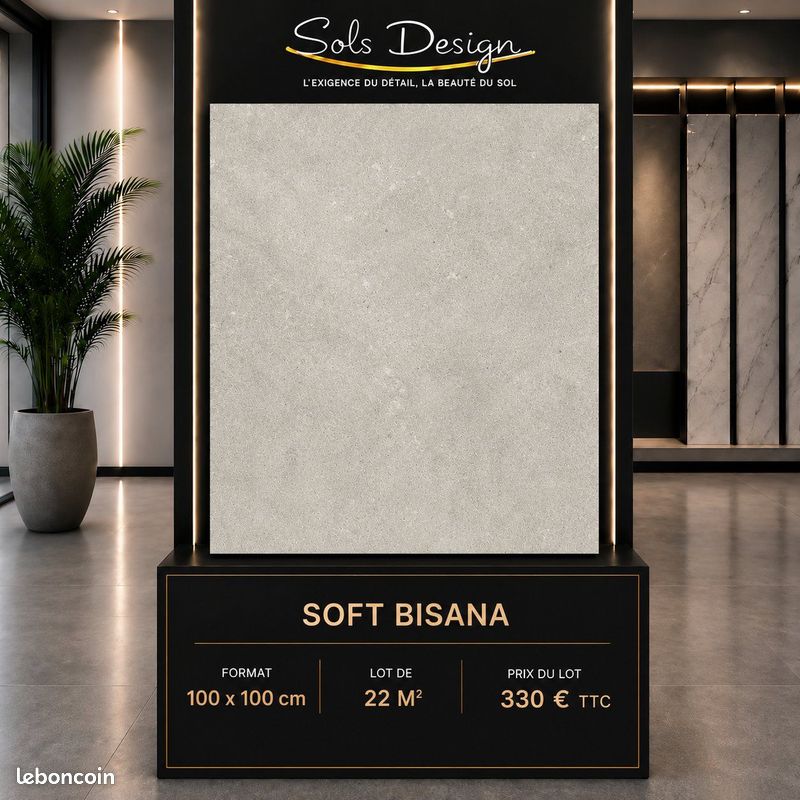 🔥DÉSTOCKAGE EXCEPTIONNEL – Carrelage Soft Bisana 100x100 🔥 (image 2)