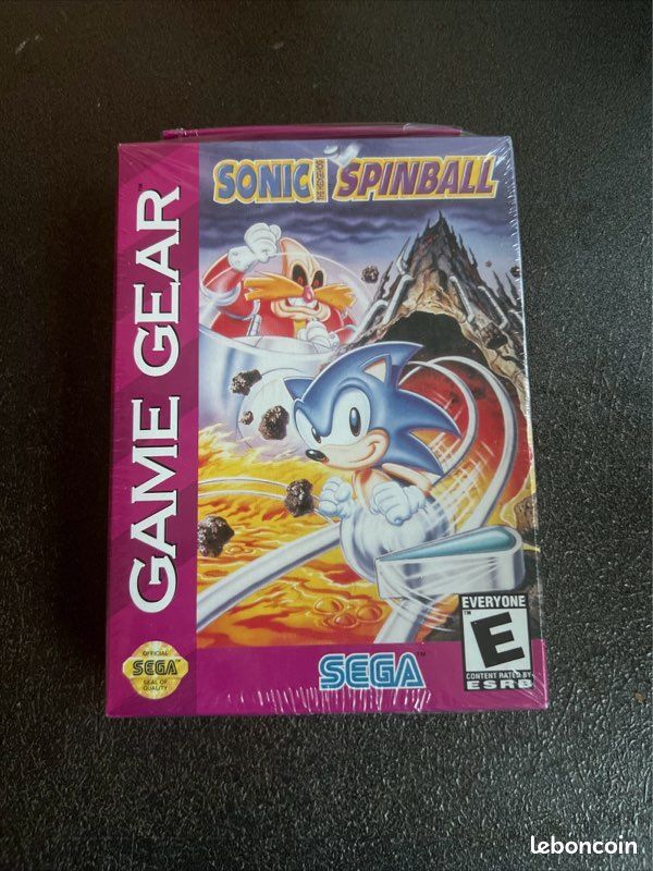 Jeu Sonic Spinball - Sega Game Gear - Neuf Sous Blister - Jeu Rétro Collection