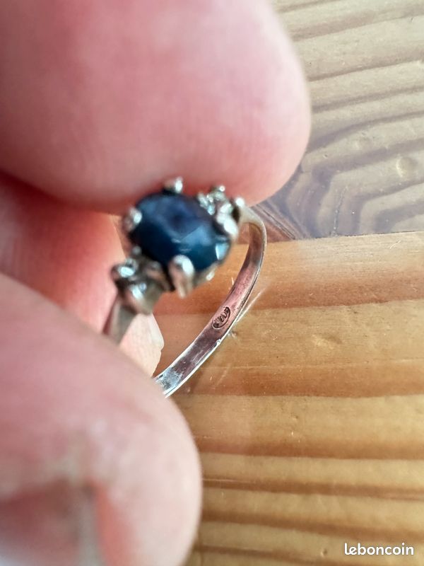 Bague En Argent Massif Sterling Taille 56 - Très Jolie Modèle Vintage