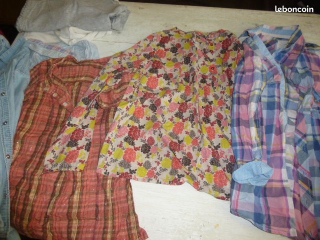 LOT de 6 Chemises ENFANT Fille 9-12ans (image 4)