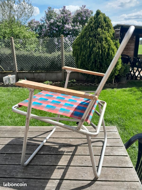 Fauteuil pliant vintage année 1980 (image 2)