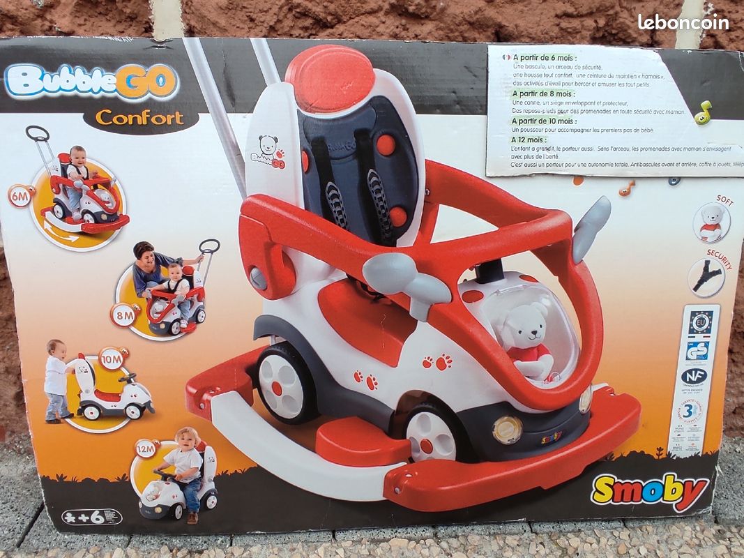 Porteur Evolutif Porteur Smoby Bubble Go Confort Smoby Porteur