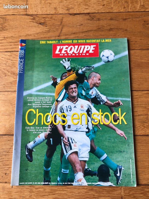Affiche Officielle Coupe Du Monde 98 - Football - France Toulouse - Fabriquée En France