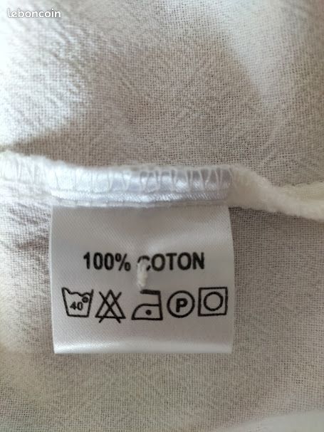 Chemisier sans manches Blanc du Nil T.4 (42) (image 4)