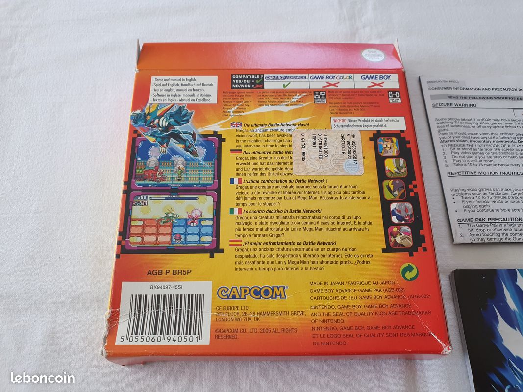 Megaman 6 battle network cybeast gregar nintendo gameboy advance en boite (image 3)