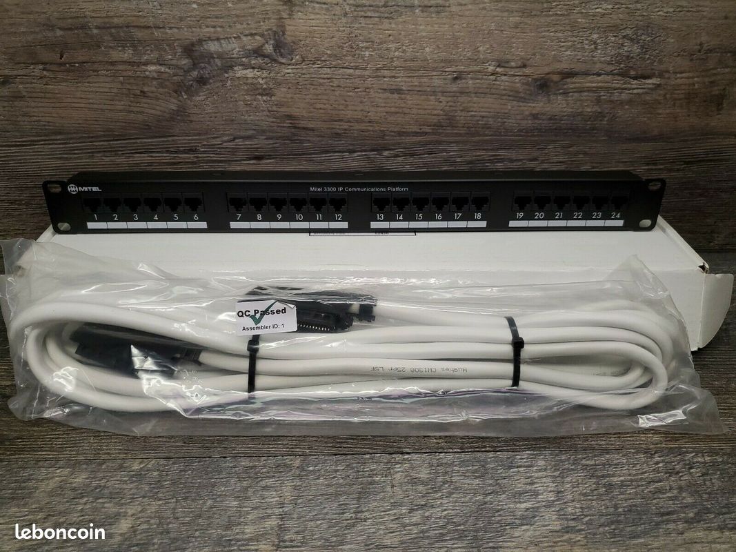Mitel 3300 ip communications platform 24-port patch panel (image 2)