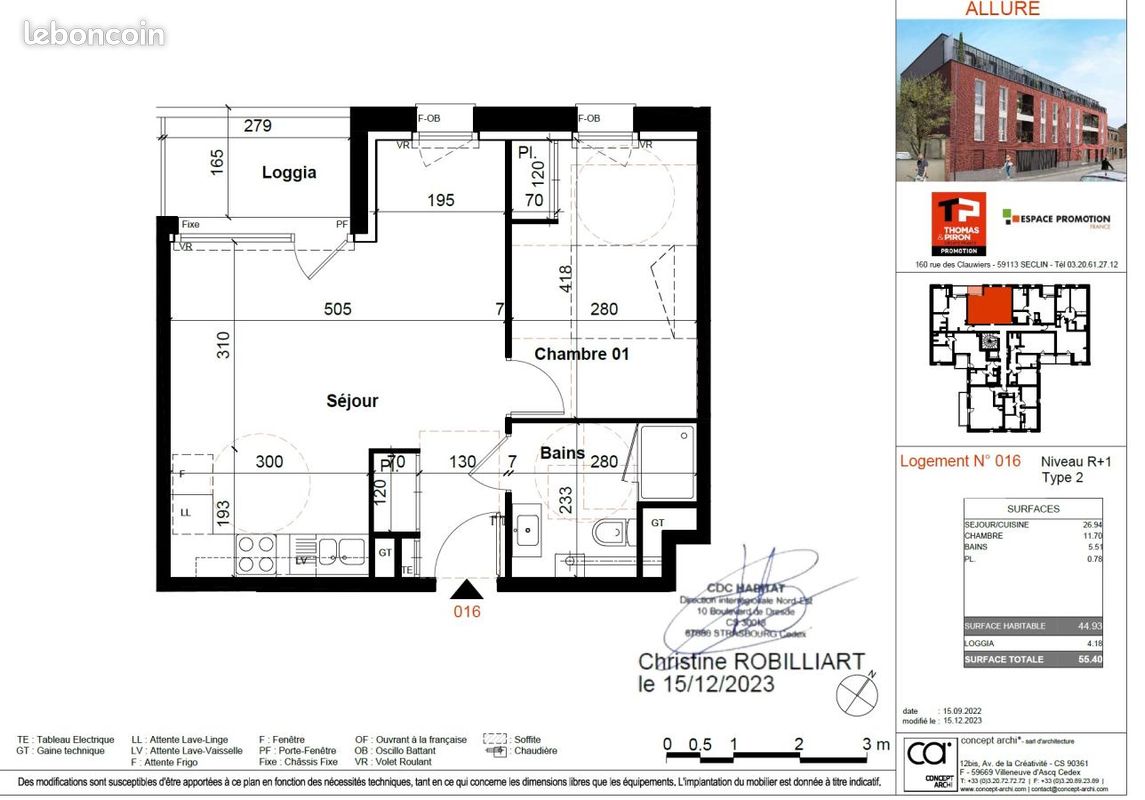 Appartement 2 pièces 45 m² · à Roubaix · 45 m² · 597 €/mois