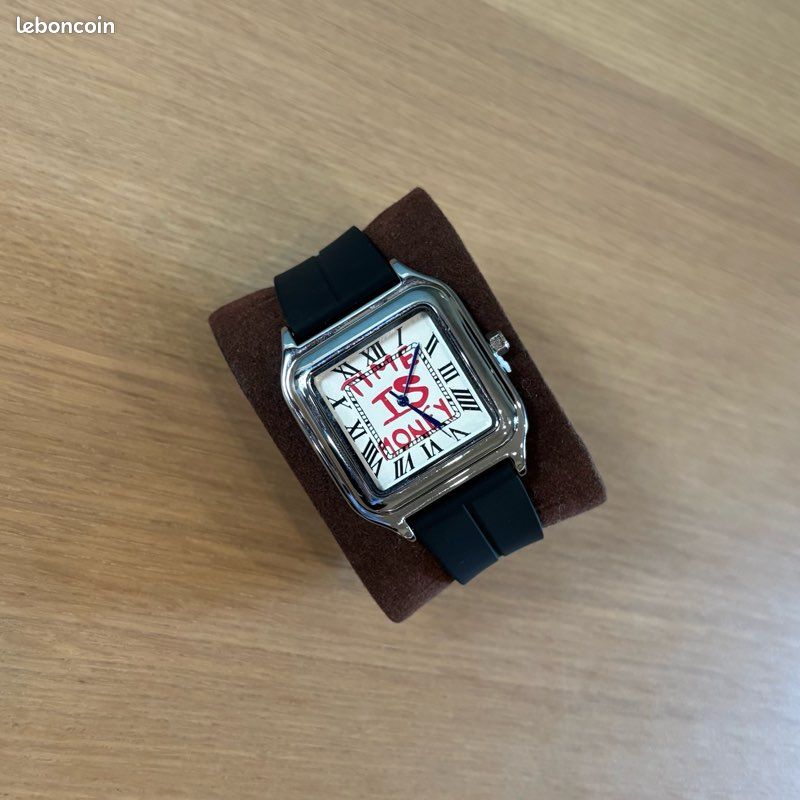 Montre quartz argenté style / Old Money / streetwear / vintage avec design affirmé (image 4)
