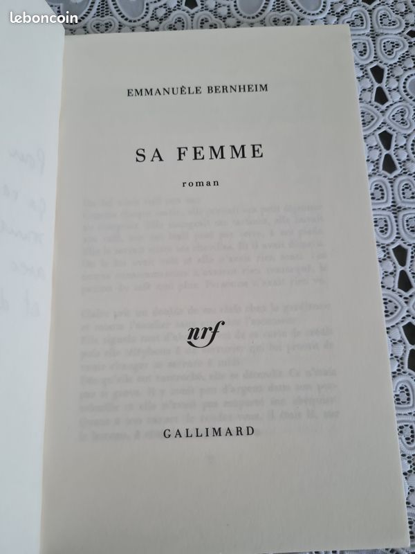 Sa Femme Emmanuèle Bernheim (image 2)