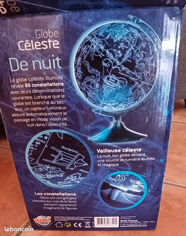 Globe terrestre et céleste de la marque Buki (image 1)