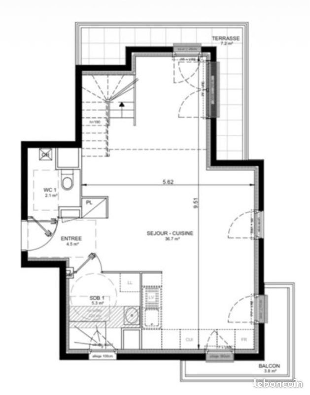 Appartement 4 pièces 94 m² · à Villeneuve-la-Garenne · 94 m² · 600 000 €
