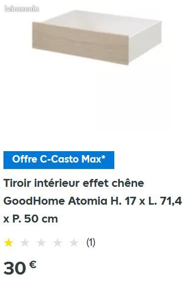Tiroir et porte Atomia Castorama (image 3)